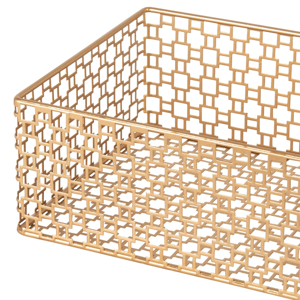 Petit panier en métal doré — vue 4