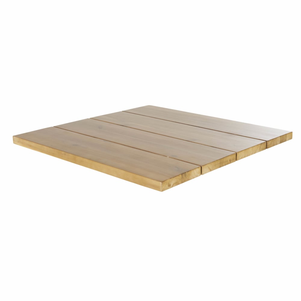 Piano per tavolo da esterno quadrato in legno di acacia, 2