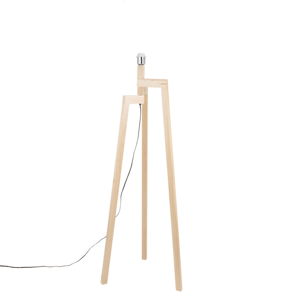Pie de lámpara de pie de madera de caucho Alt. 132 cm - Maisons du Monde