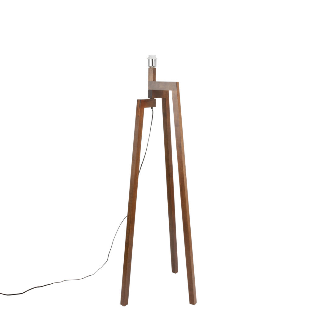 Pied de lampadaire en hévéa foncé H132 - Maisons du Monde