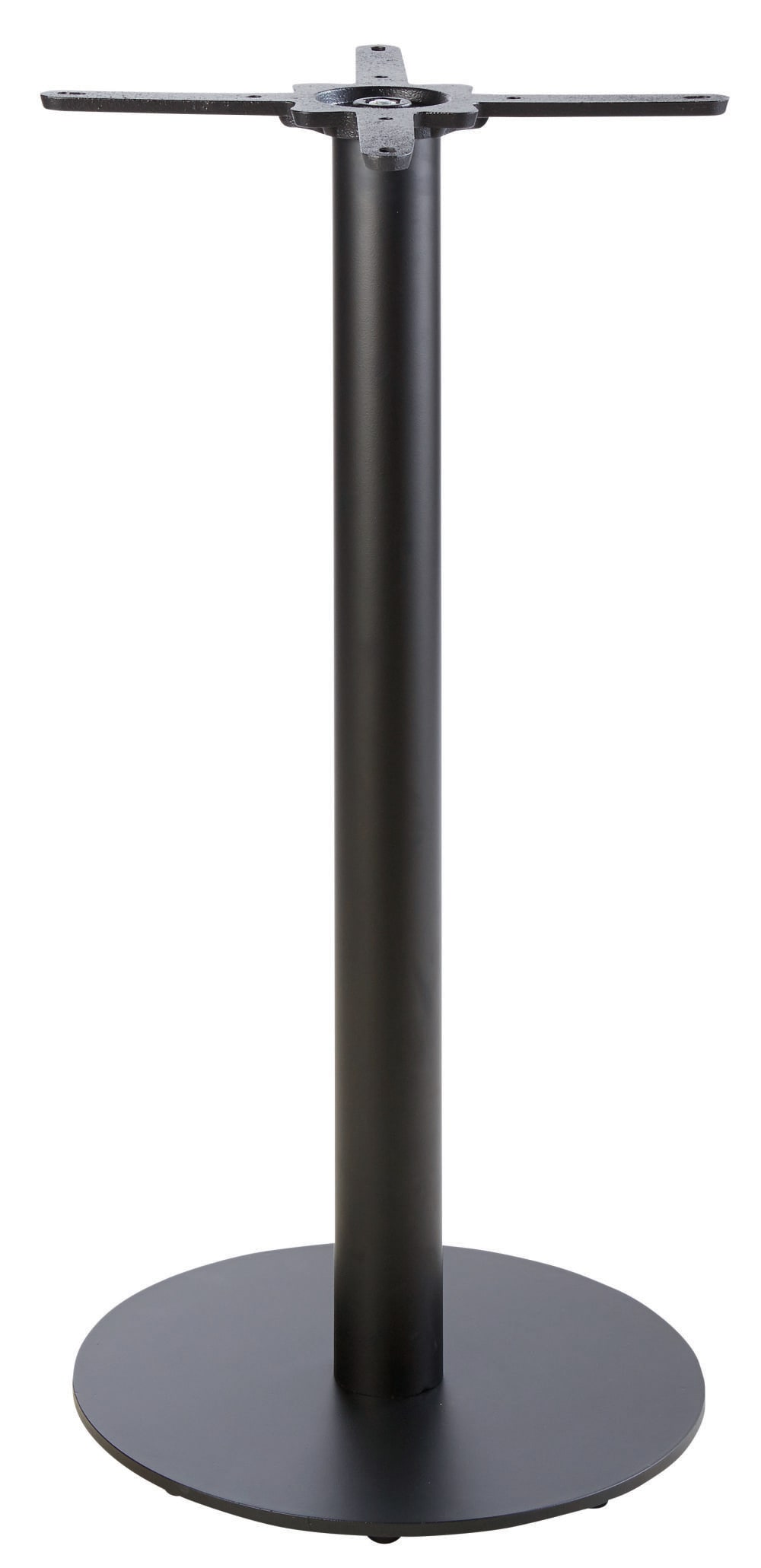 Pied de table haute en métal noir H100