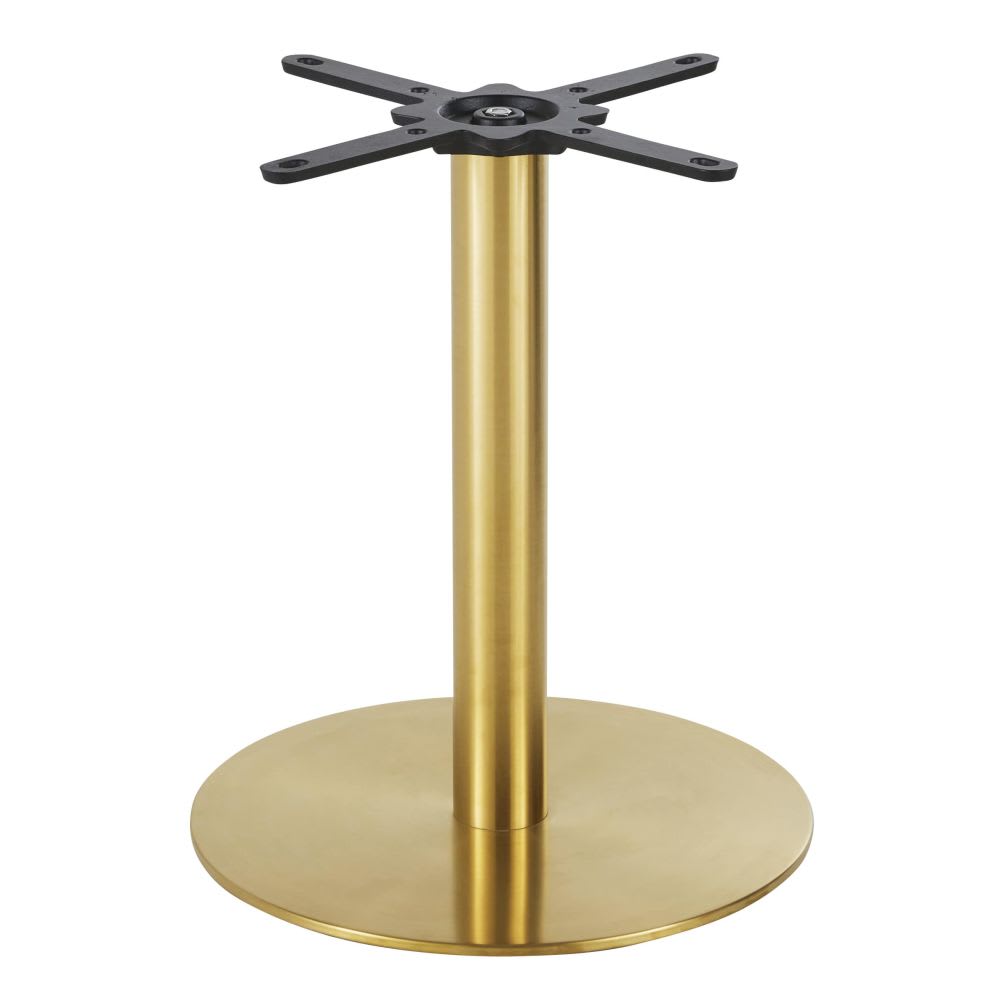 Pied de table professionnel en acier coloris laiton H60