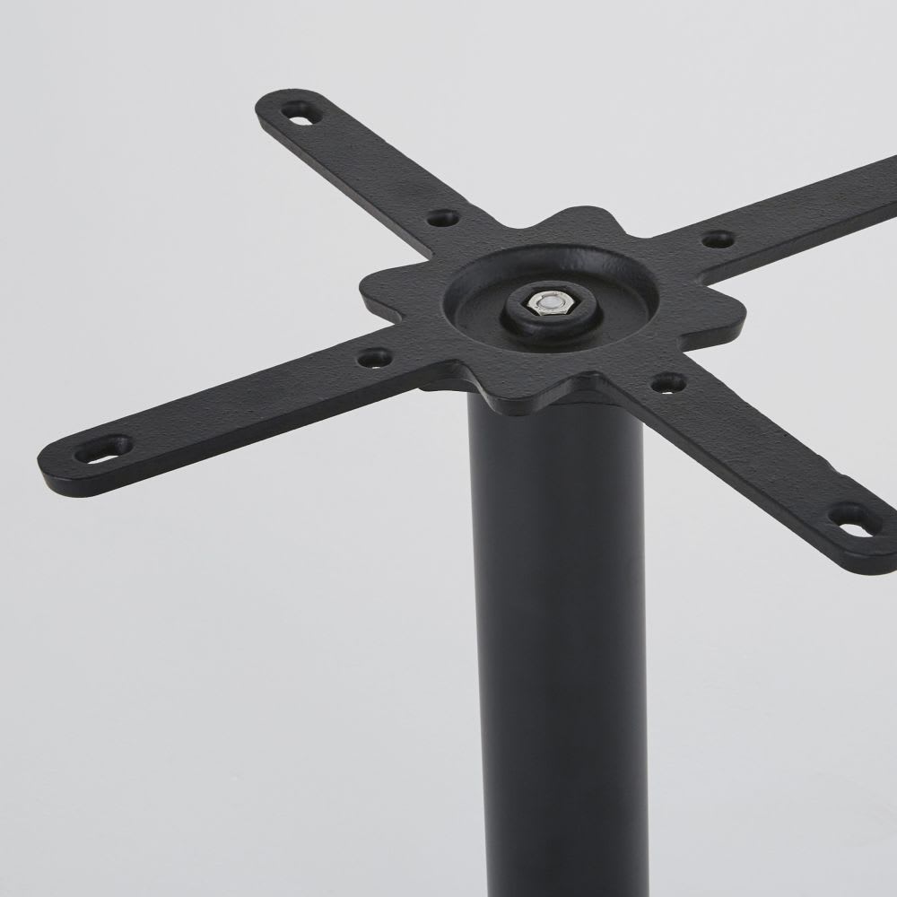 Pied de table professionnel en acier noir mat H60