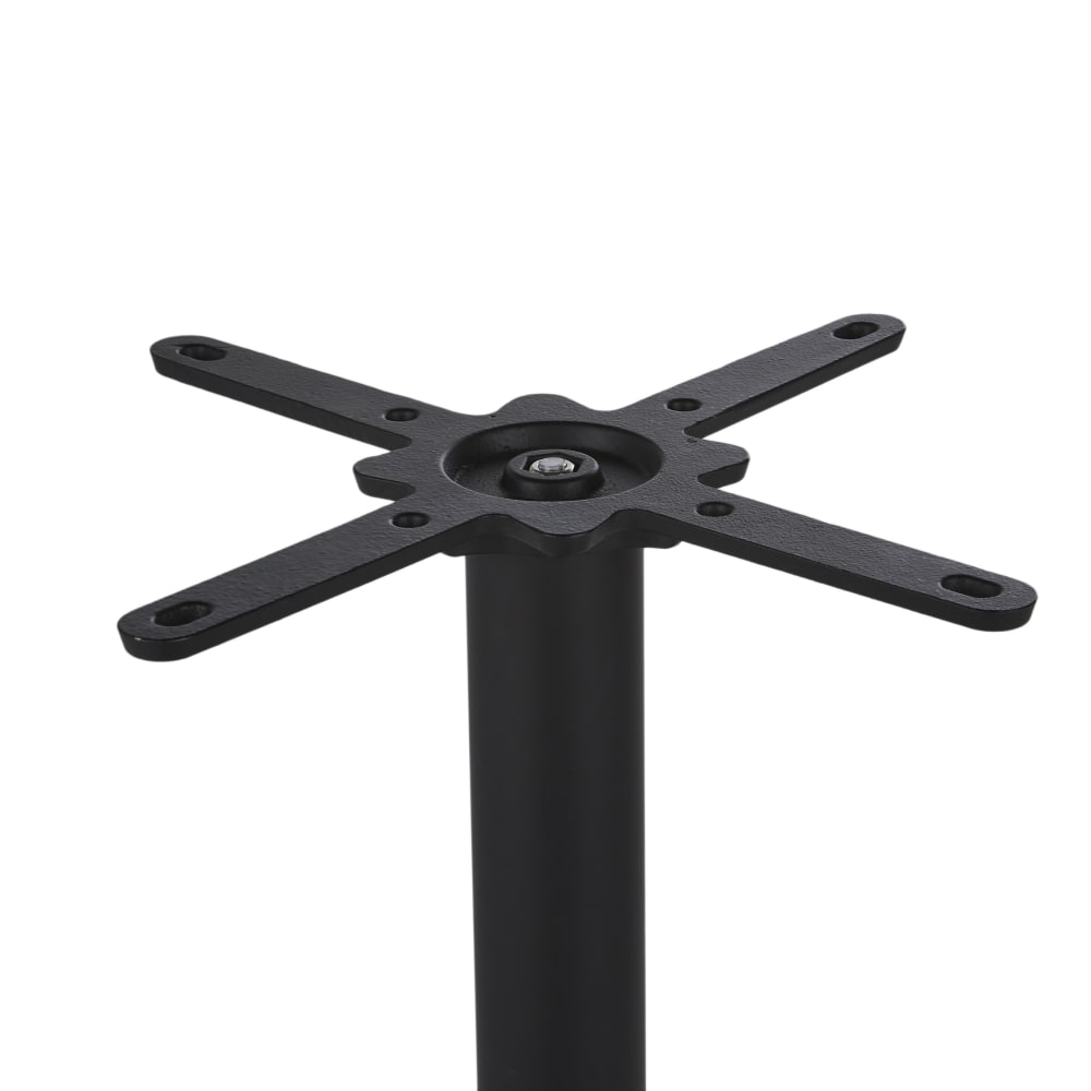 Pied de table professionnel rond en métal noir H90