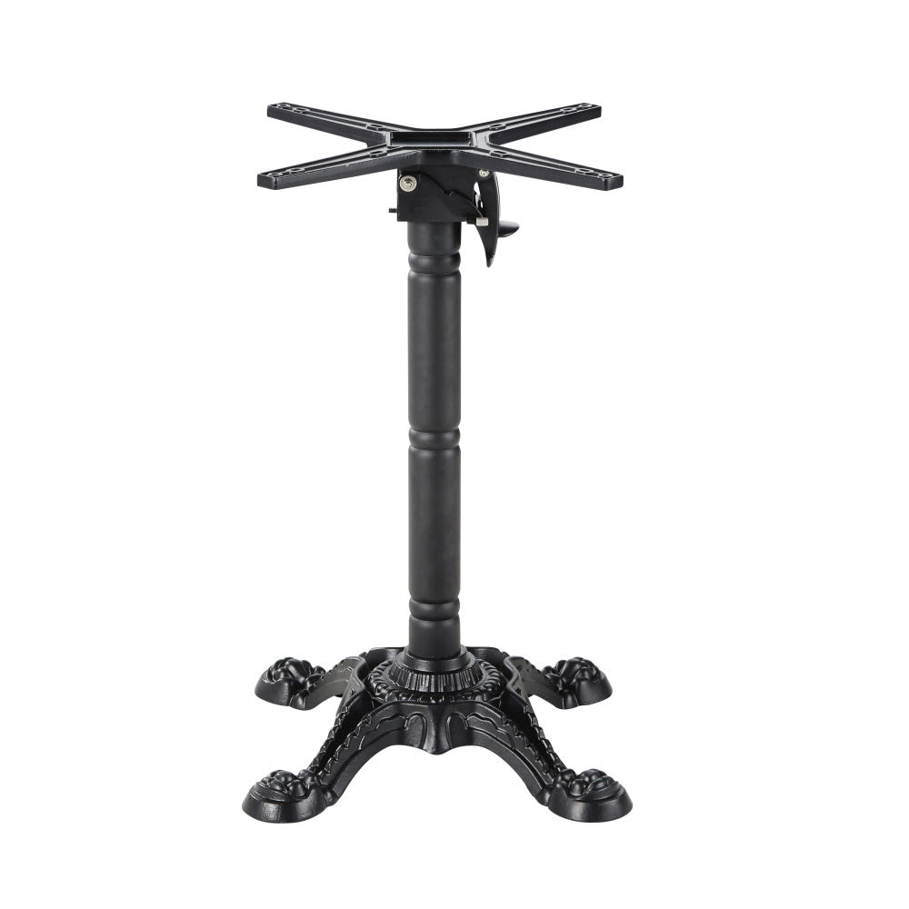 Pied de table rabattable en fonte noire H73
