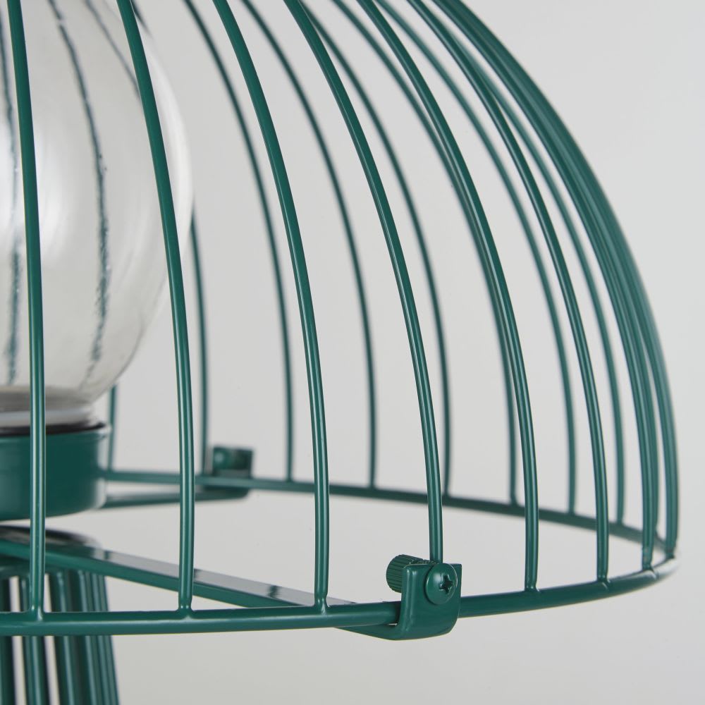 Pilzförmige Schnurlampe aus grünem Metall - Maisons Du Monde