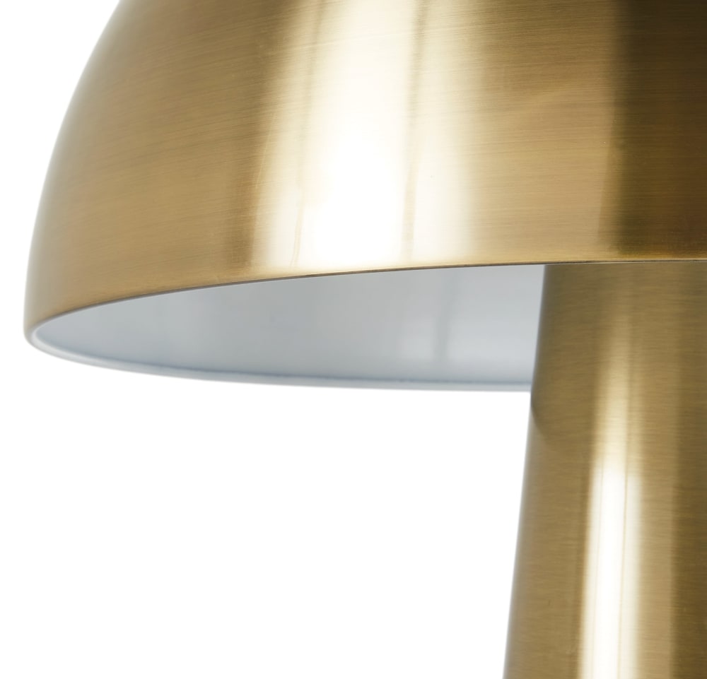 Pilzlampe aus goldenem Metall - Maisons Du Monde