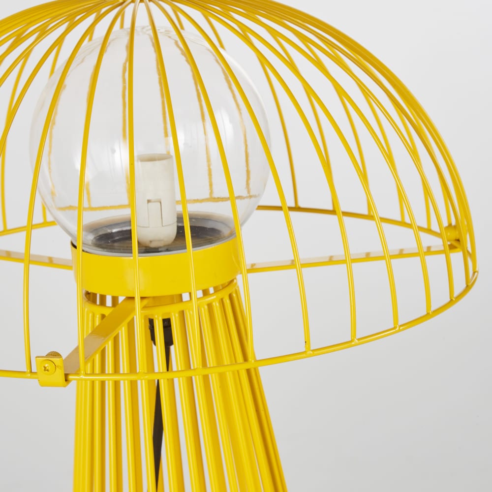 Pilzlampe für den Außenbereich aus Metall, gelb - Maisons Du