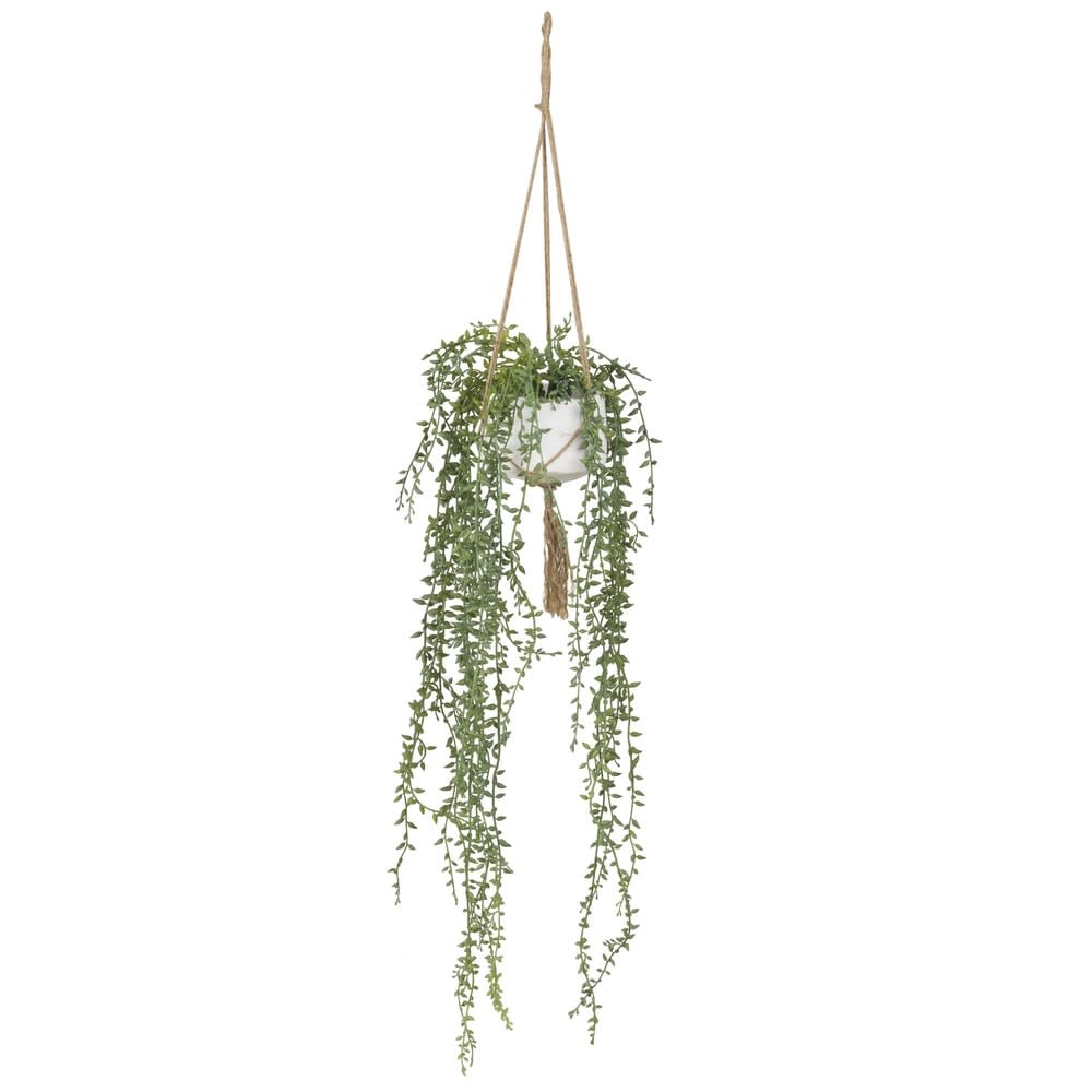 Plante artificielle suspendue pot en ciment