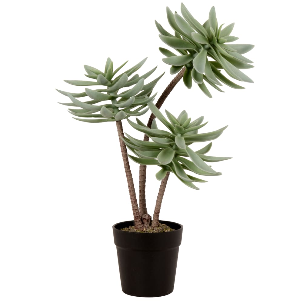 Plante artificielle verte et pot noir — Beyit