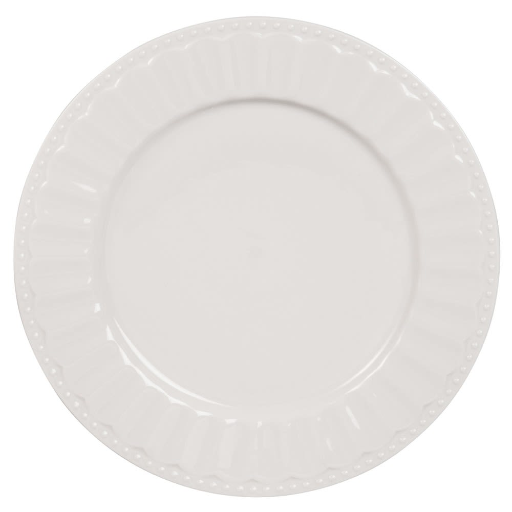 Plat bord van wit porselein - Maisons Du Monde