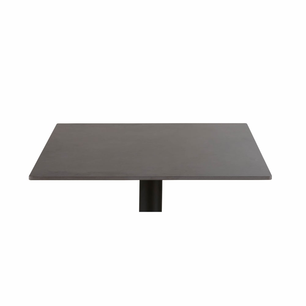 Plateau de table de restaurant d'extérieur gris anthracite 2 personnes L70