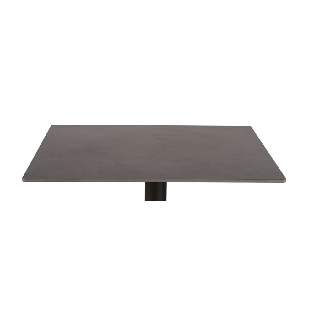 Plateau de table de restaurant d'extérieur gris anthracite 2 personnes L80