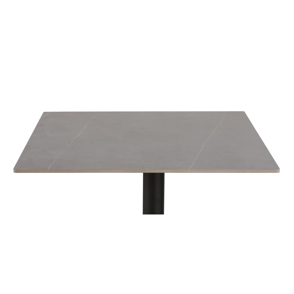 Plateau de table de restaurant d'extérieur gris clair 2 personnes L80