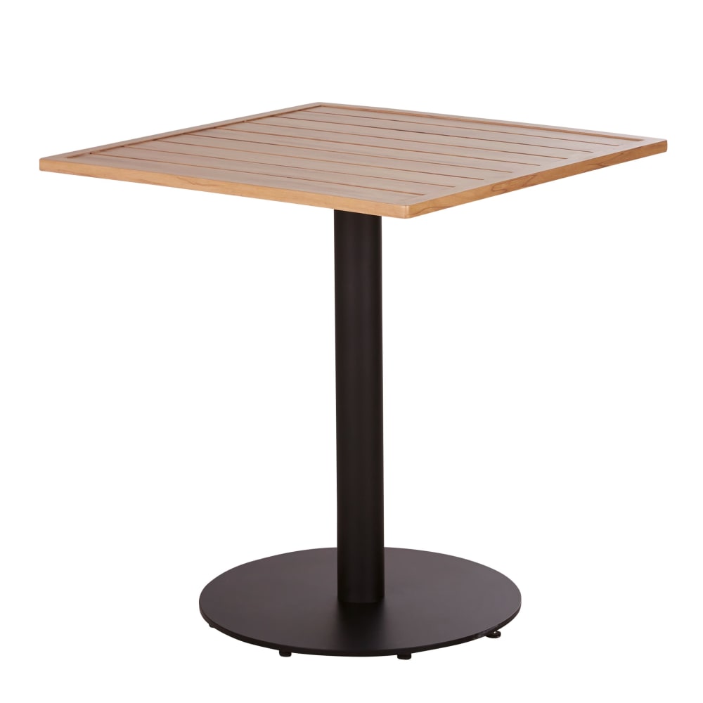 Plateau de table extérieur professionnel effet bois 2 personnes L70 — vue 3