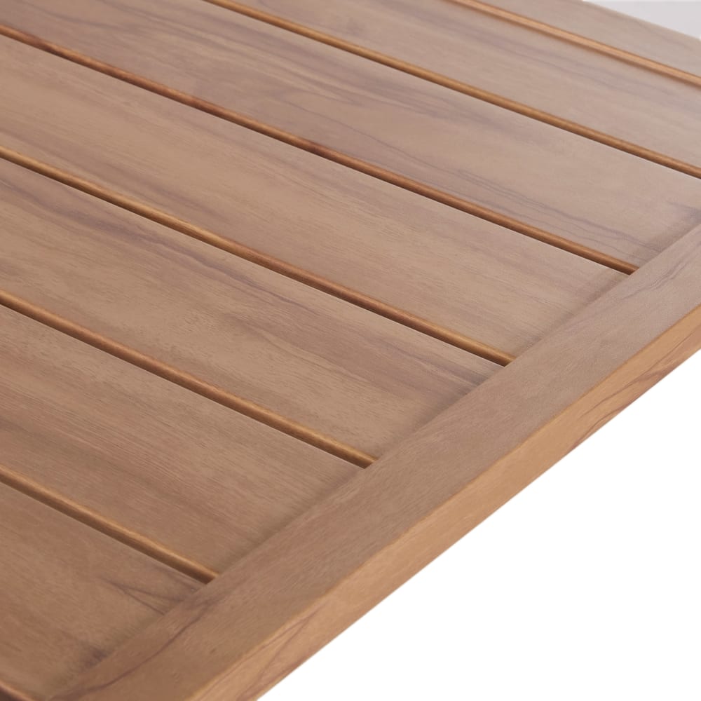 Plateau de table extérieur professionnel effet bois 2 personnes L70 — vue 4