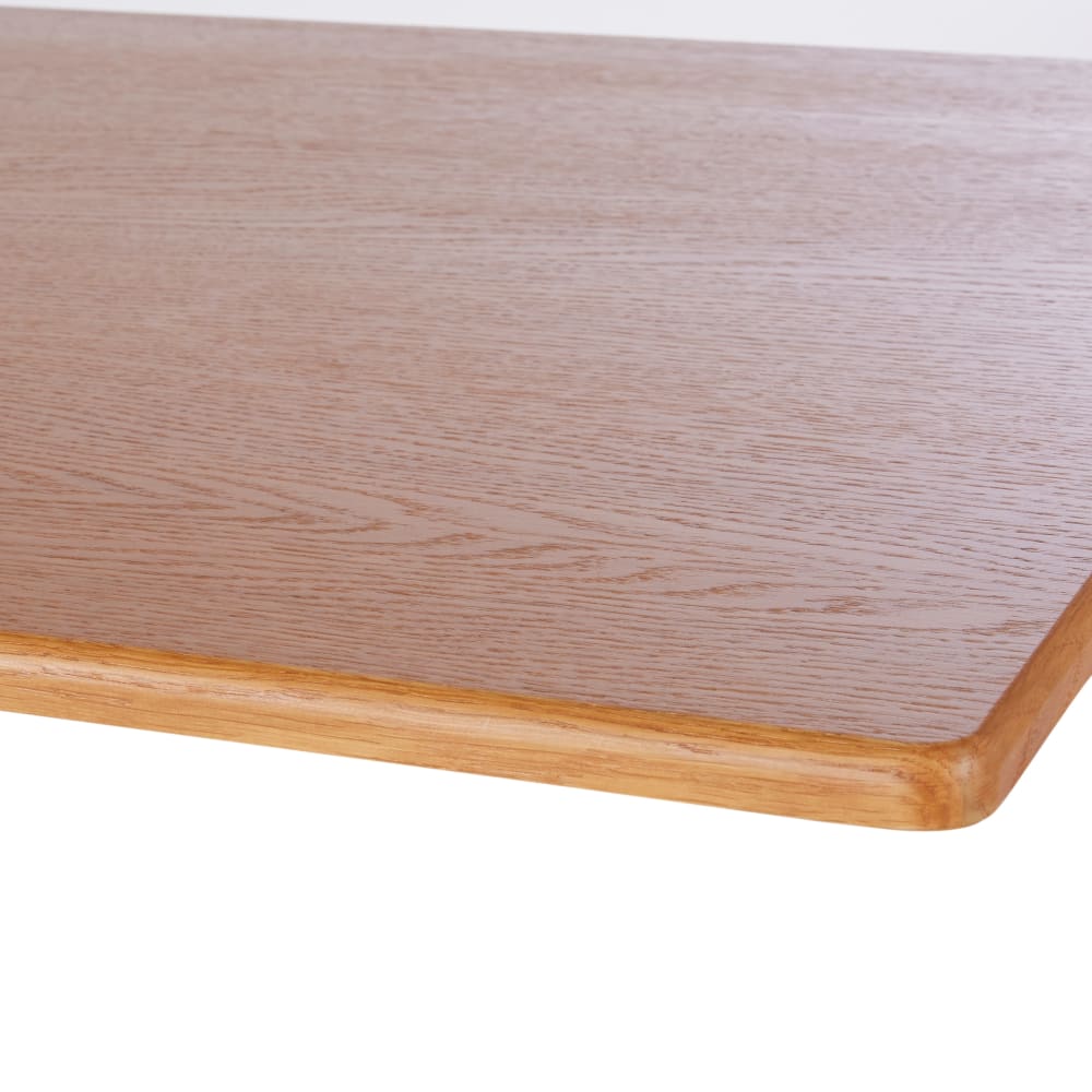 Plateau de table professionnel d'intérieur carré en bois de chêne 2 personnes L70 — vue 4