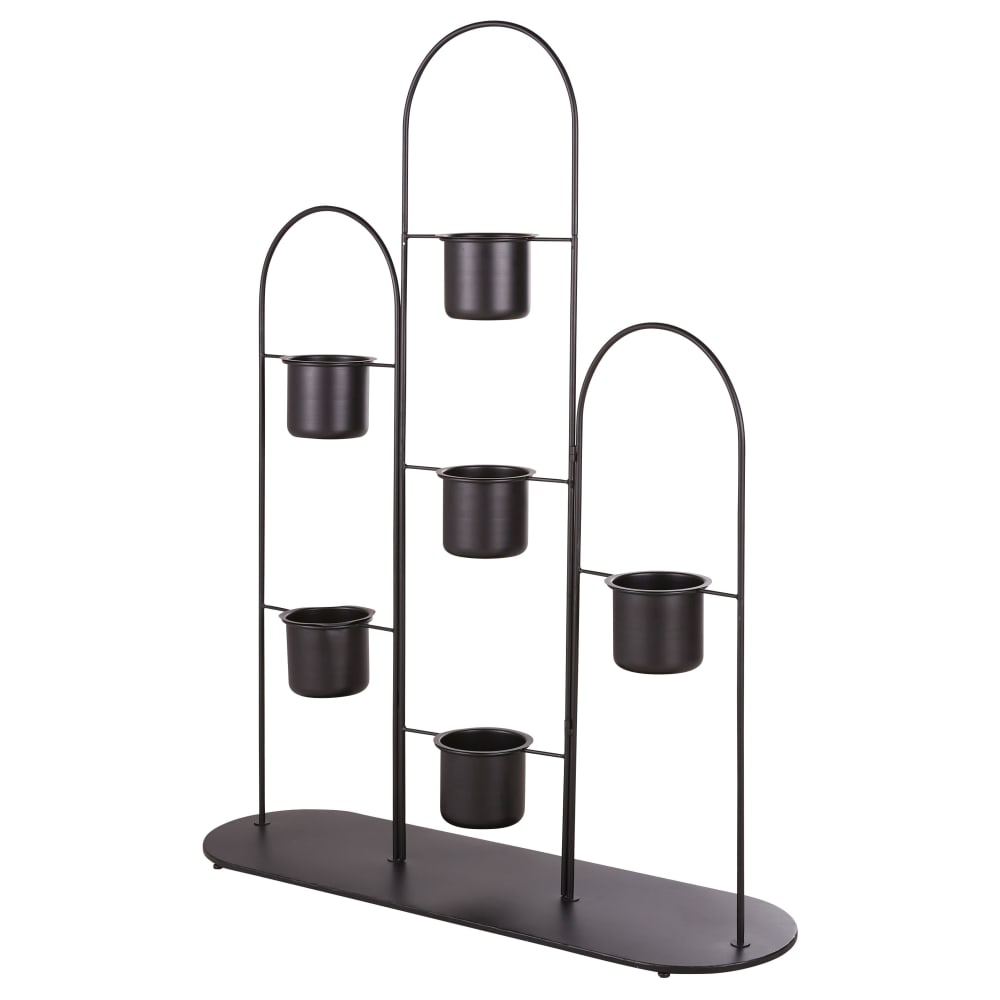 Porte-plantes en métal noir - Maisons du Monde
