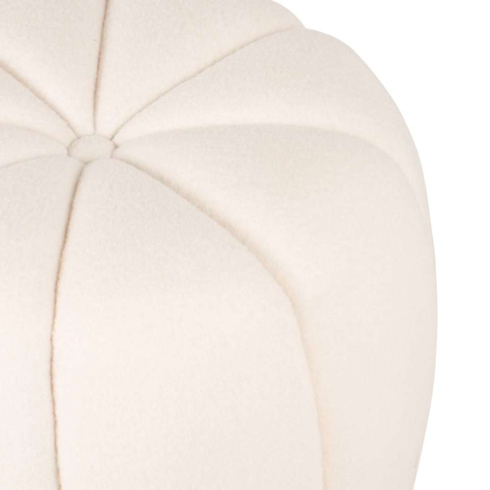 Pouf en laine écrue — vue 3