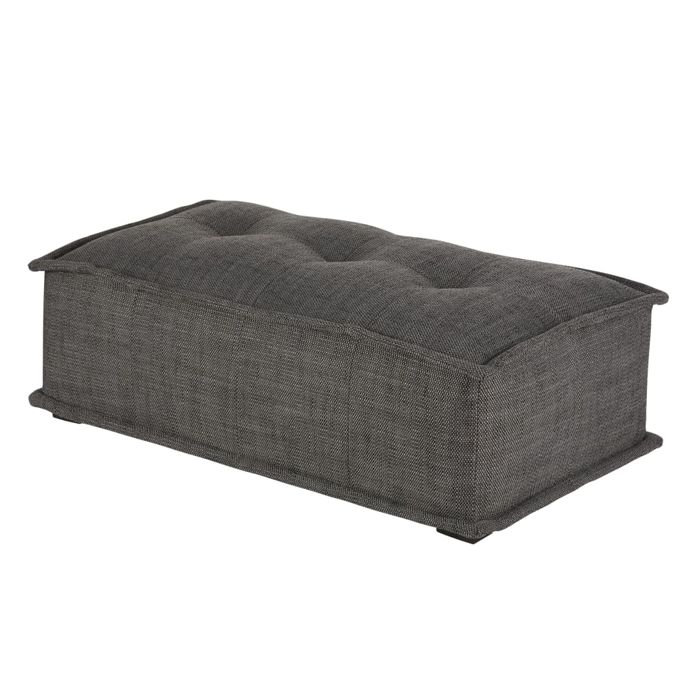 Pouf pour canapé modulable gris charbon