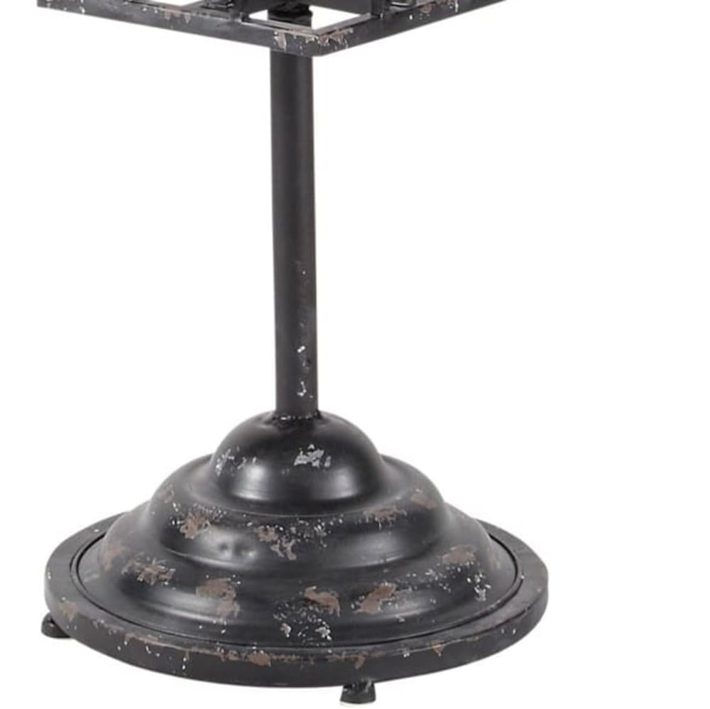 Présentoir cartes en métal noir H 150 cm