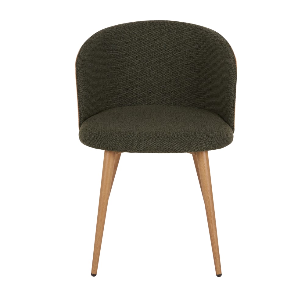 professionnell-Stuhl mit Bouclé-Bezug, grün - Maisons Du Monde