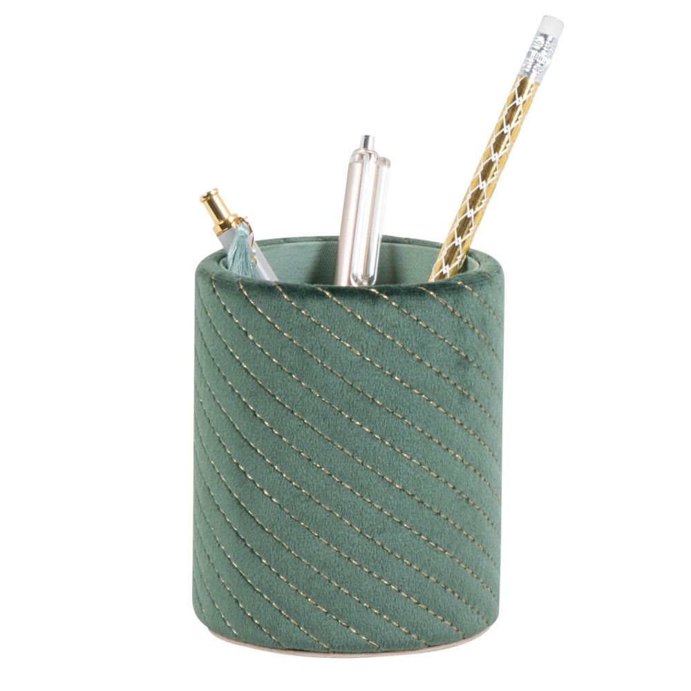 Recipiente para lápis verde-petróleo - Maisons Du Monde