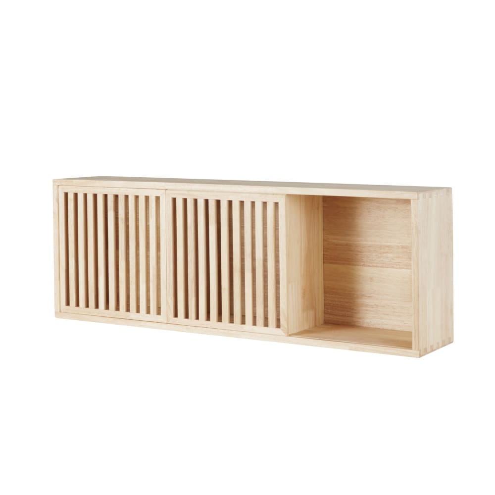 Regal aus Eichenholz mit 2 Schiebetüren - Maisons Du Monde