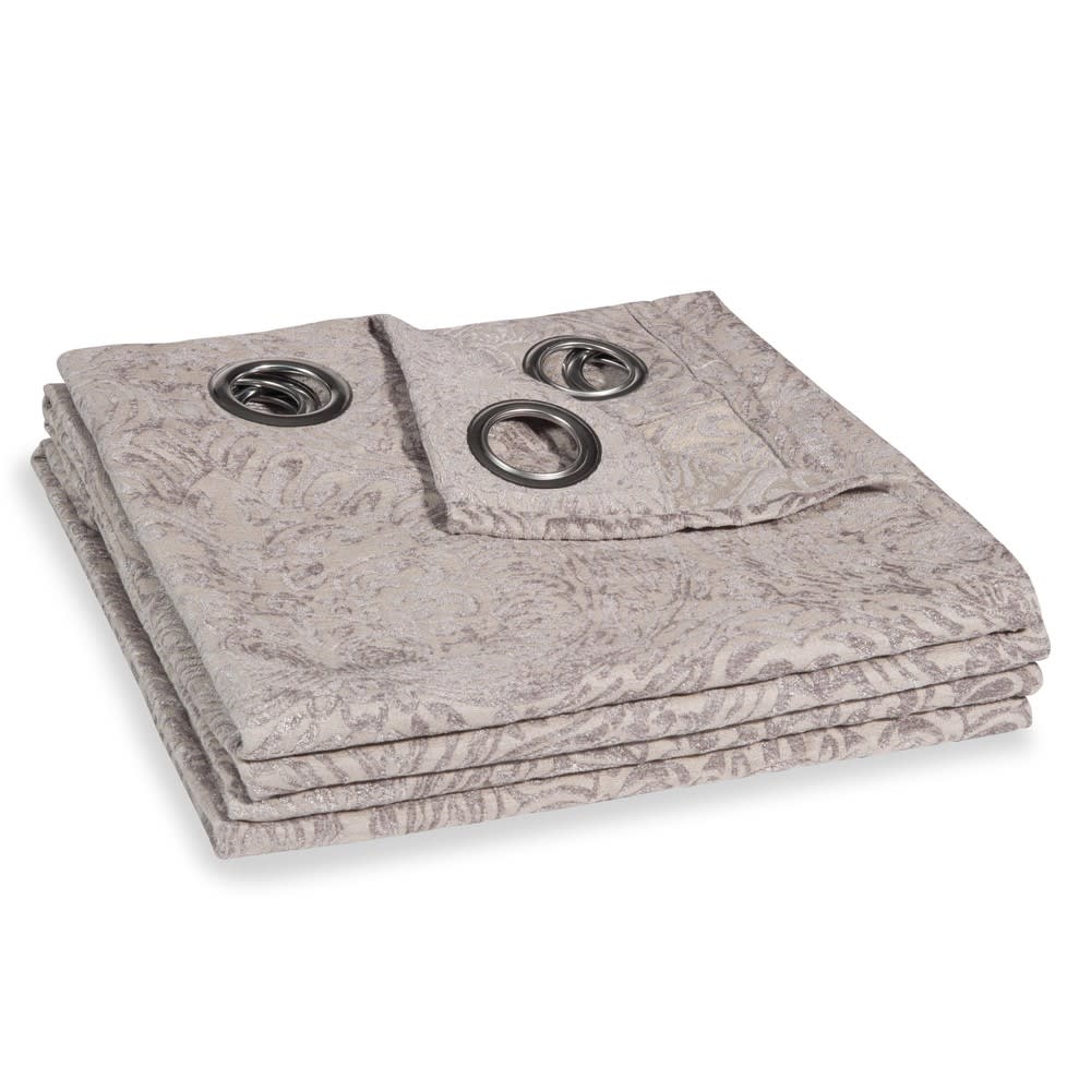 Rideau à œillets beige à l'unité 130x270