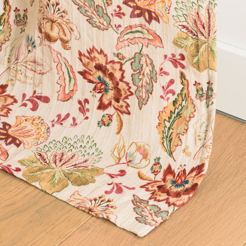 Rideau à pattes en coton multicolore à imprimé floral à l'unité 140x250 — vue 3