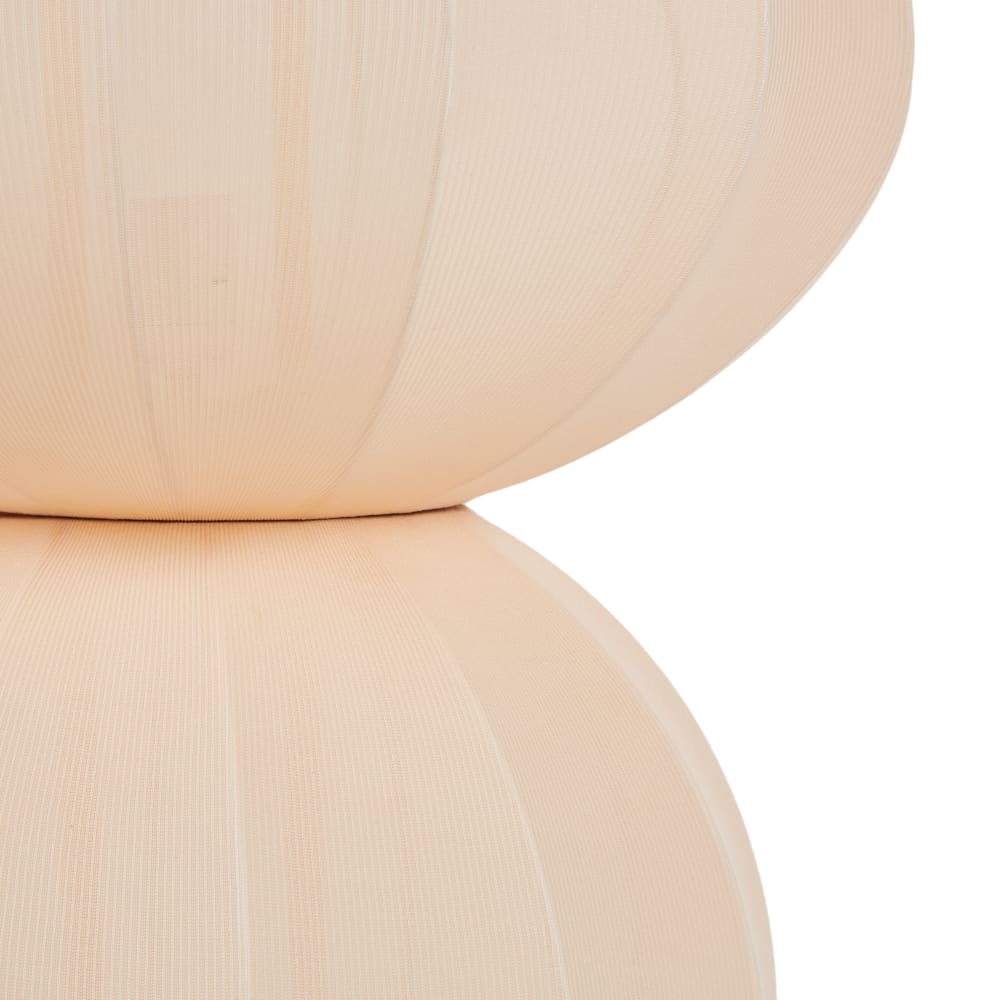 Säulen-Stehlampe aus Stoff, beige H131 - Maisons Du Monde