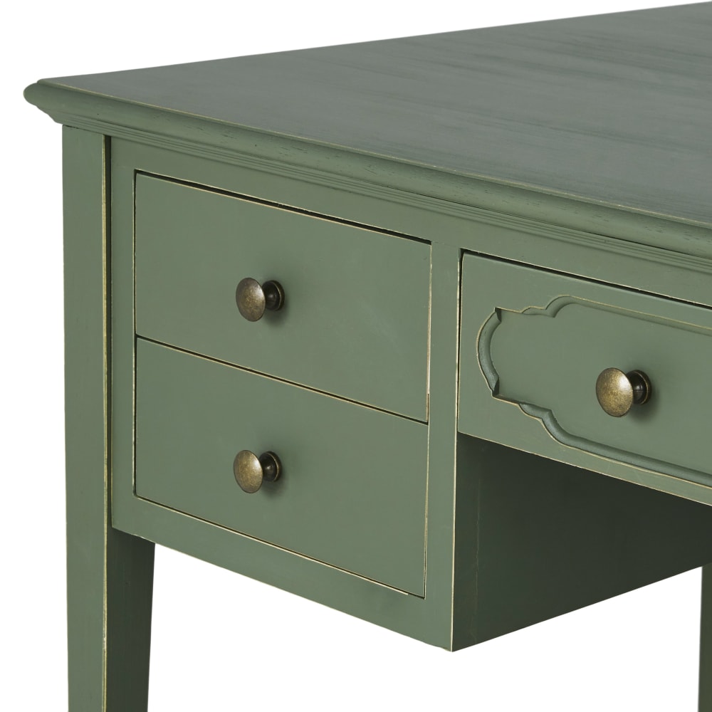 Schreibtisch mit 5 Schubladen, khaki - Maisons Du Monde