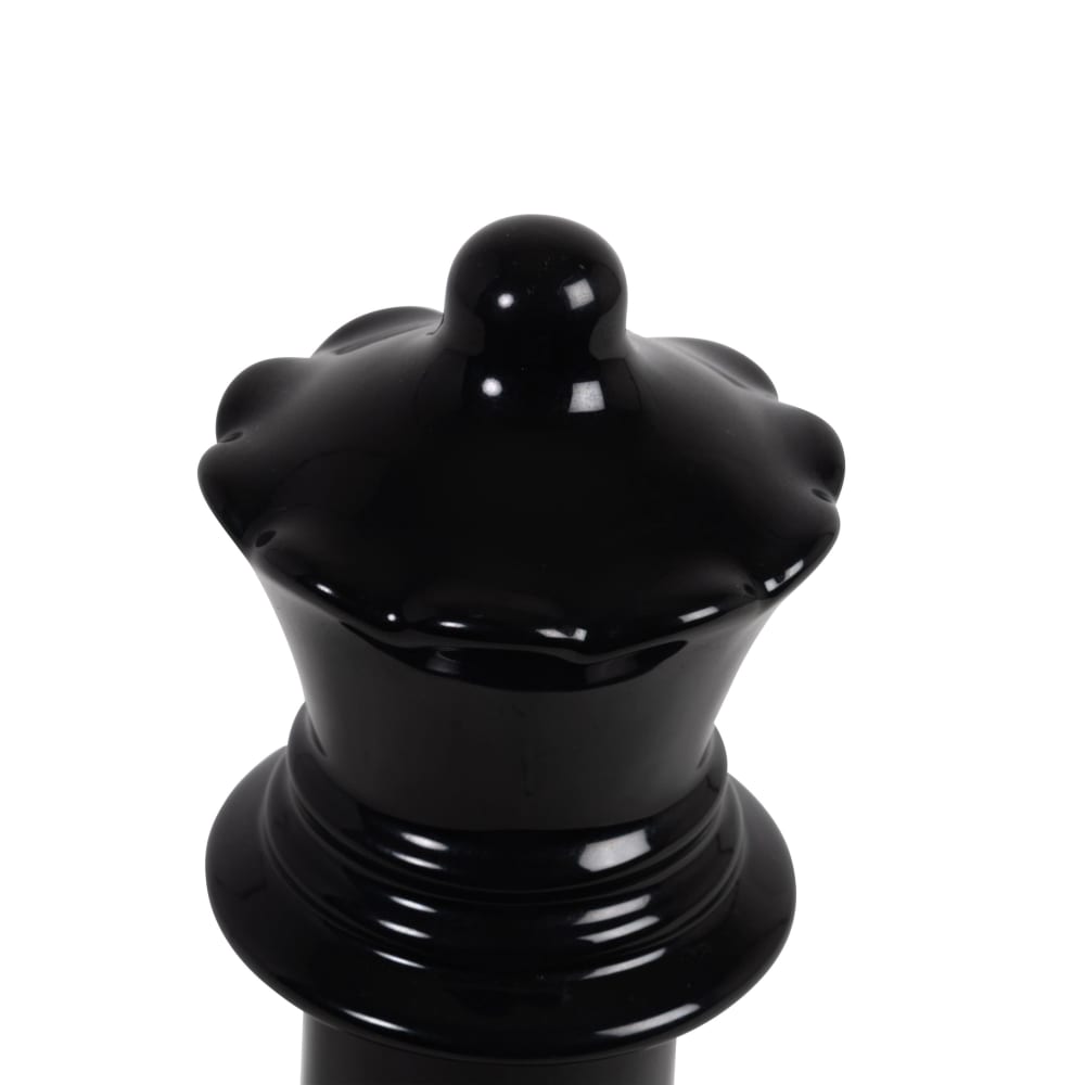 Schwarze Schachfigur Dame aus Steingut H22cm - Maisons Du Monde