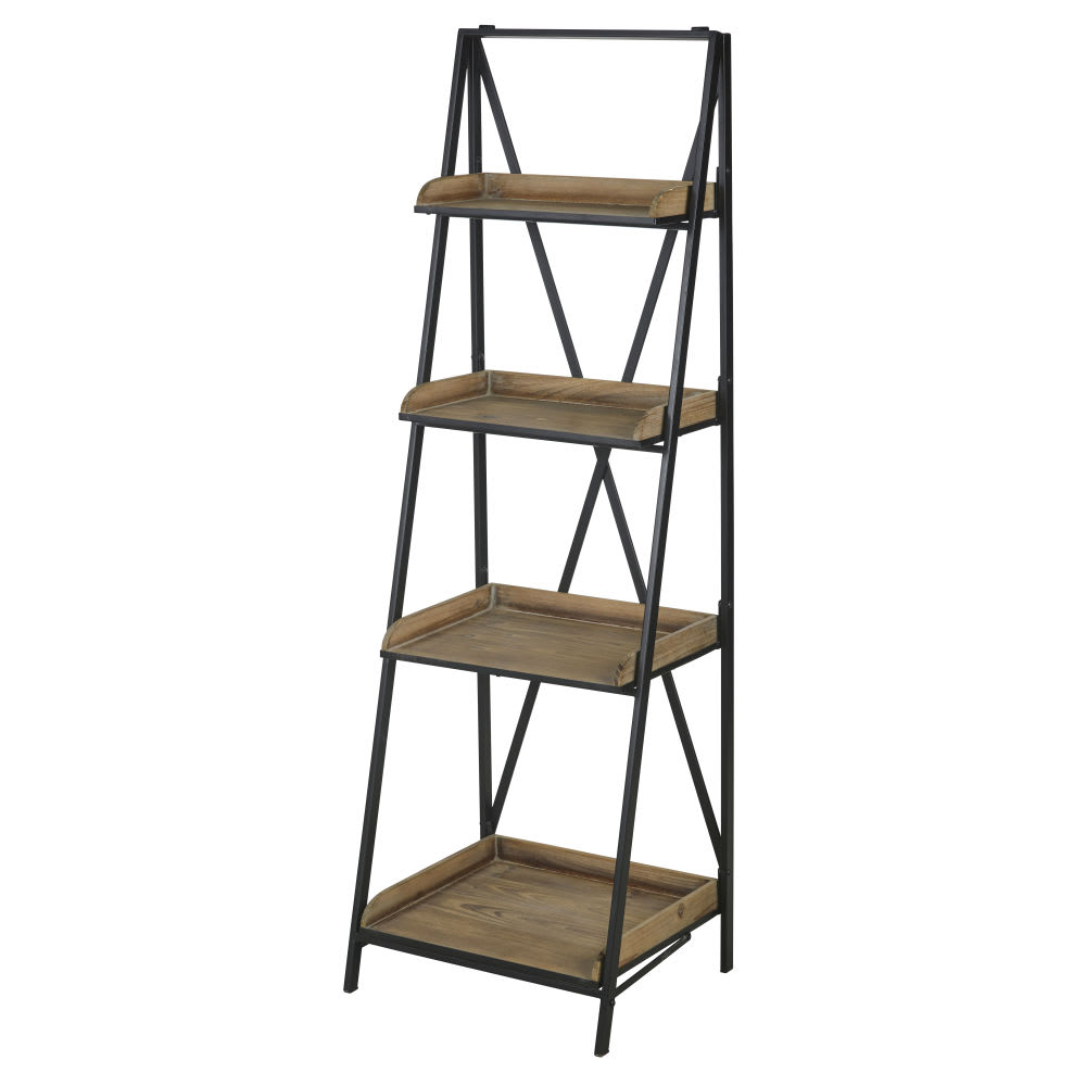 Schwarzes Metall Regal im Industrial-Stil - Maisons Du Monde