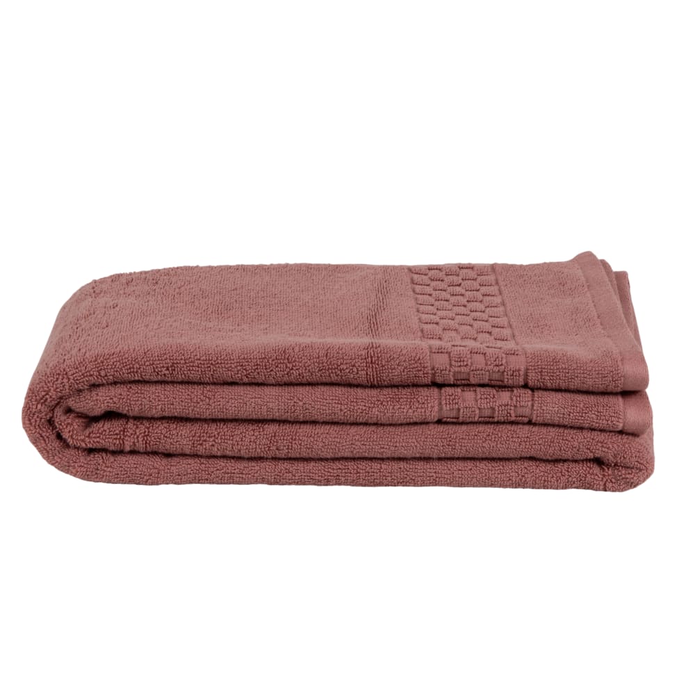 Serviette de bain en coton biologique rose 70x140