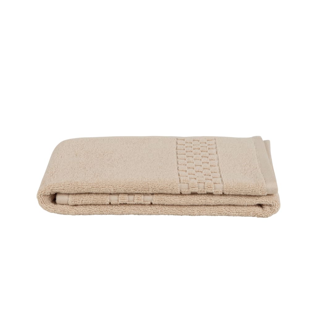Serviette de toilette en coton biologique beige 50x90