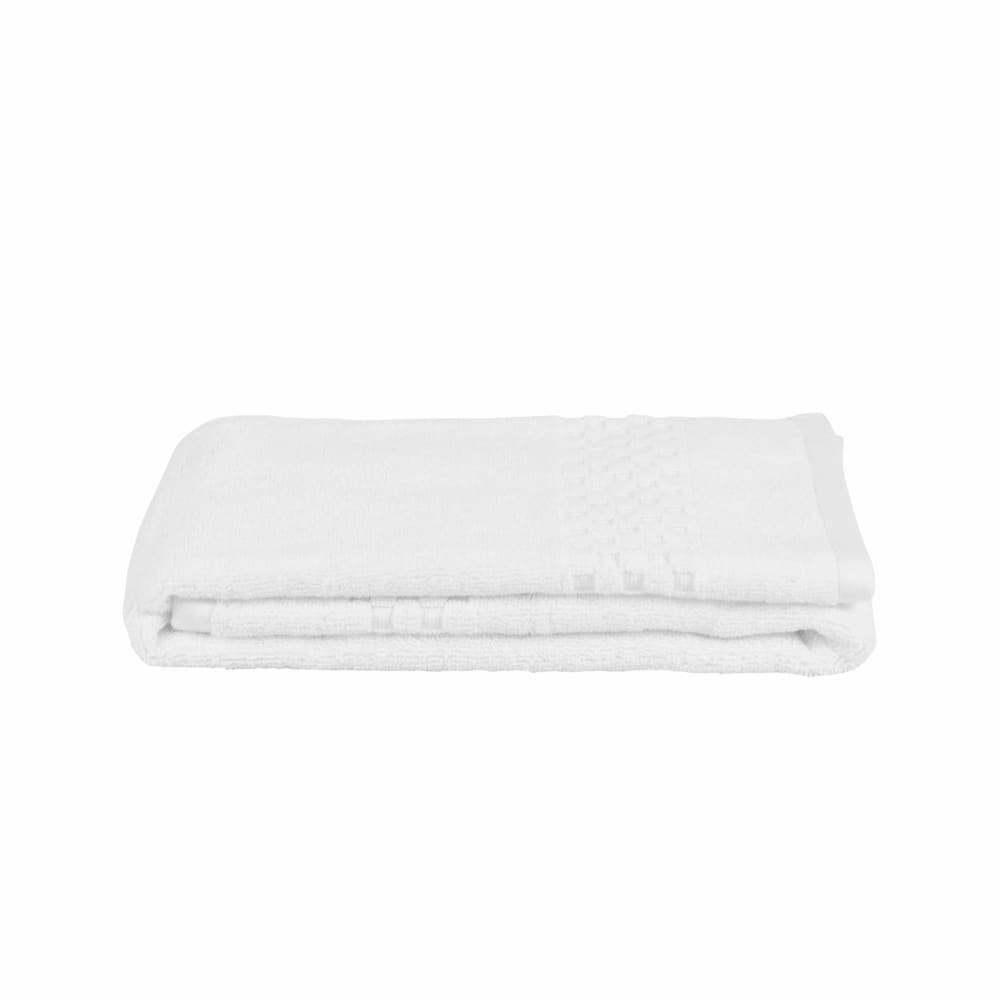 Serviette de toilette en coton biologique blanc 50x90