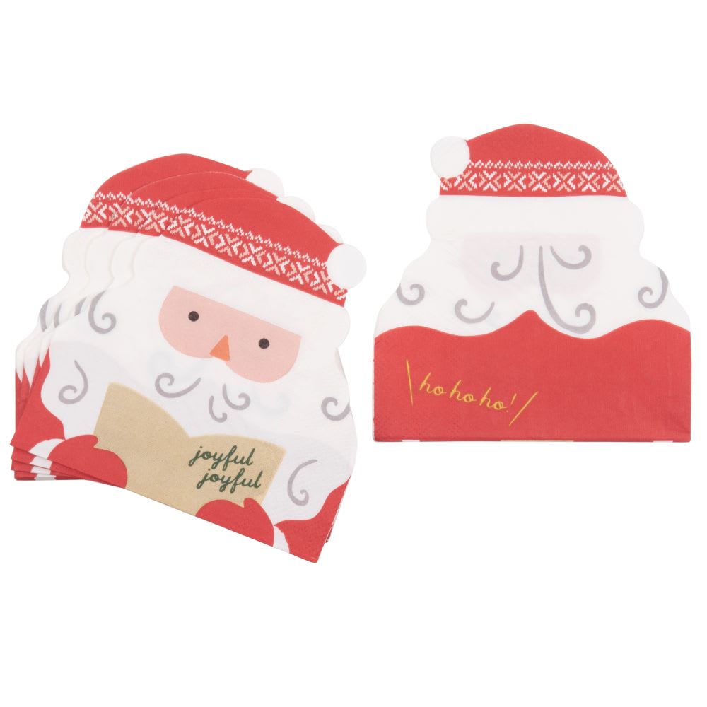 Serviettes Père Noël en papier (x20) - Maisons du Monde