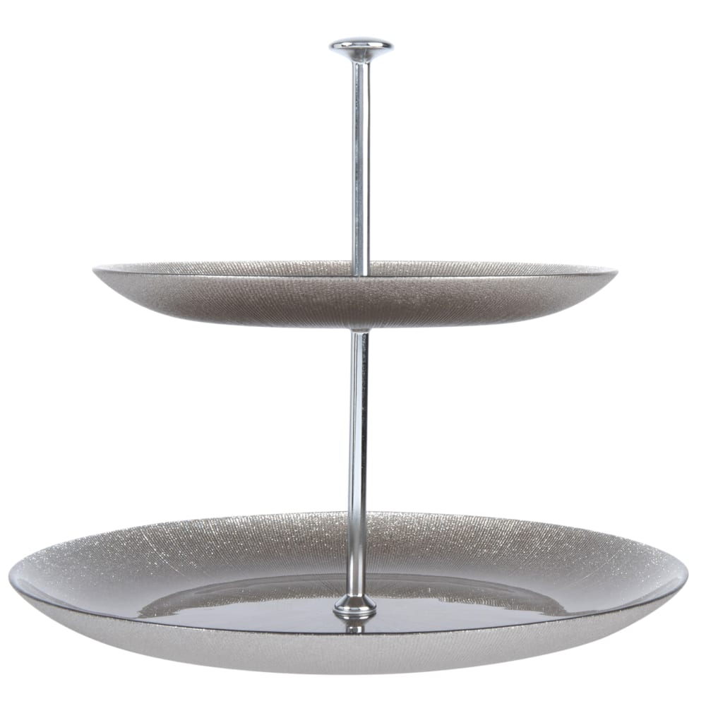 Serviteur en verre gris