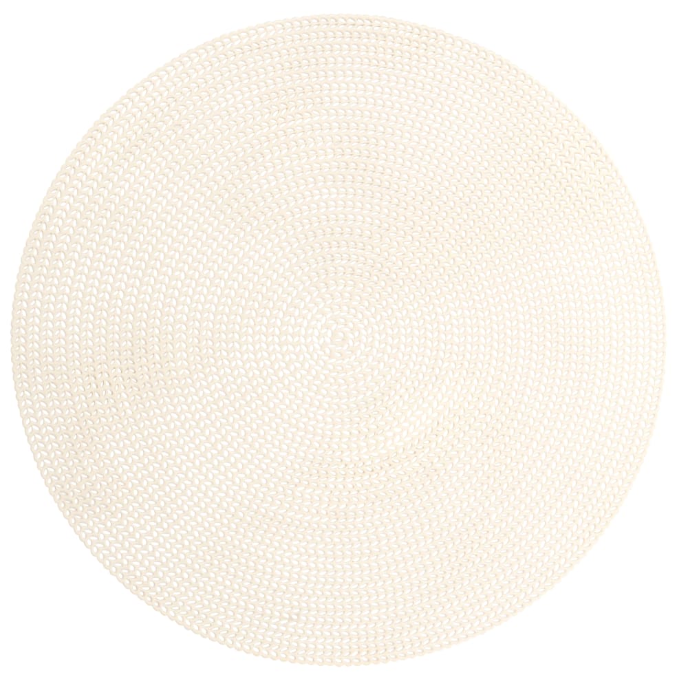 Set de table rond blanc