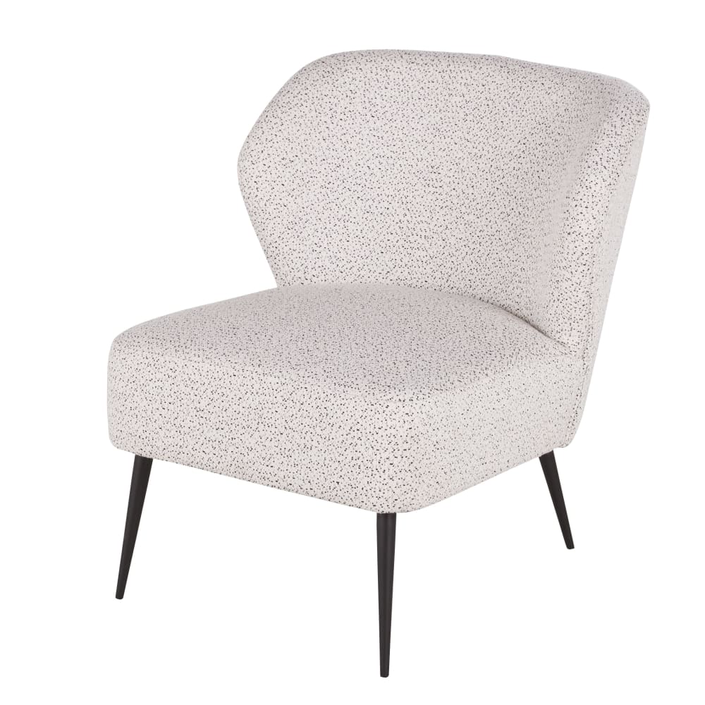 Sillón profesional de poliéster reciclado blanco y negro