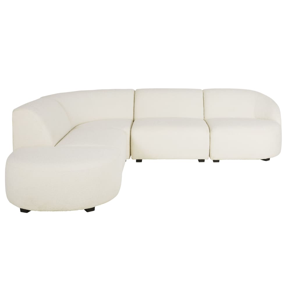 Sofamodul mit Armlehne rechts, ecru - Maisons Du Monde