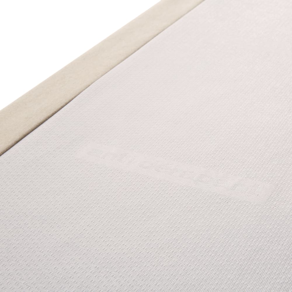 Sommier en textile tramé beige 90x200 (x2)