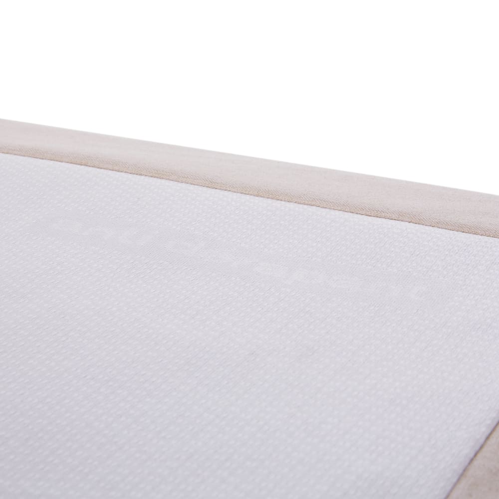 Sommier en tissu polyester tramé beige 140x200 — vue 3