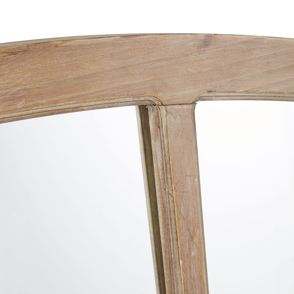 Specchio rettangolare arrotondato, marrone, 115x130 cm - Maisons
