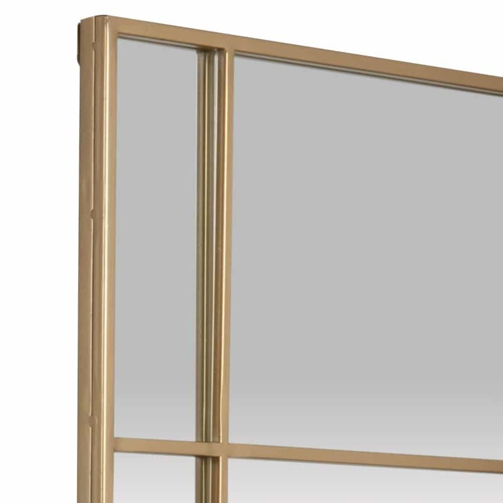 Spiegel aus goldfarbenem Metall, 50x110cm - Maisons Du Monde