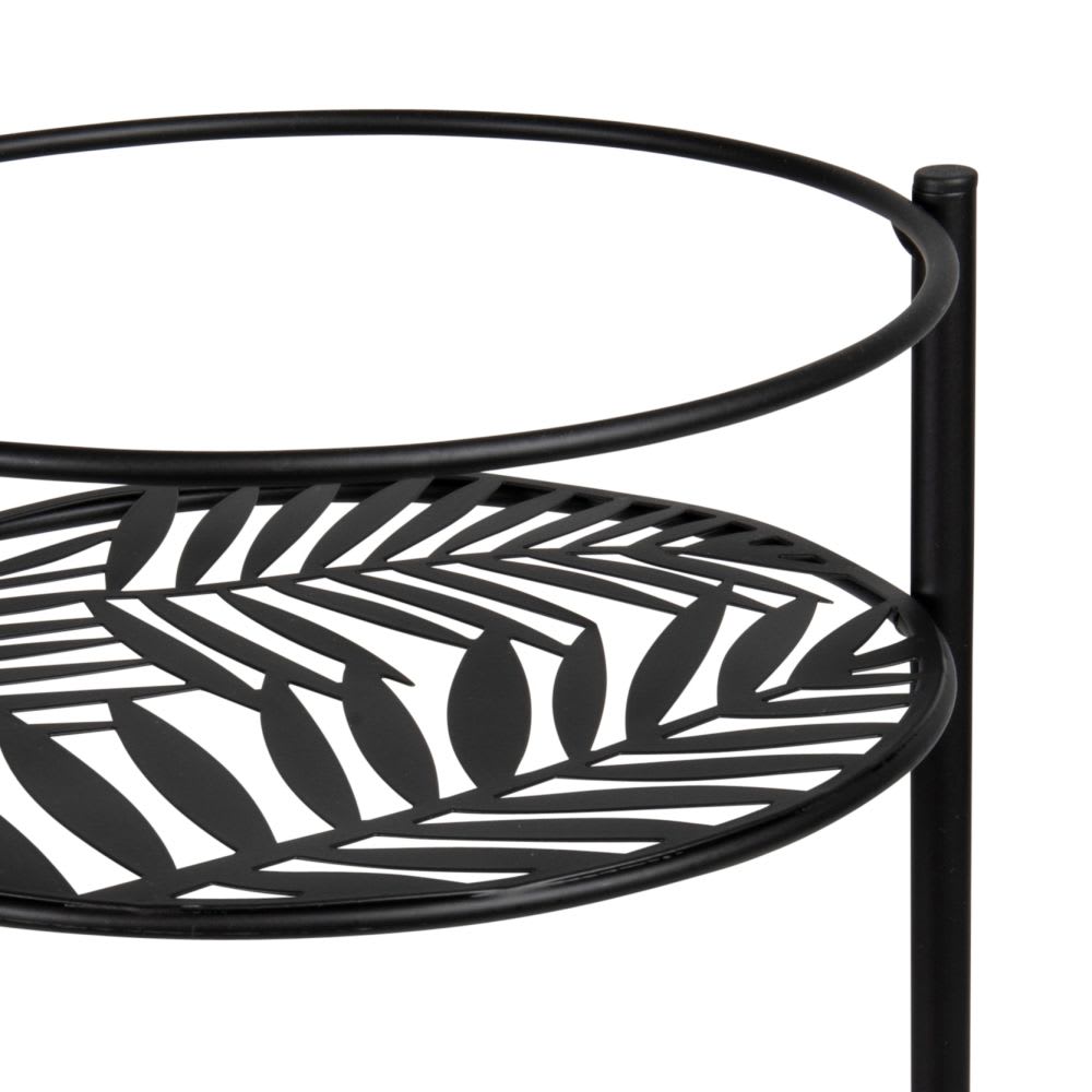Support pour jardinières en fer forgé noir - Maisons Du Monde