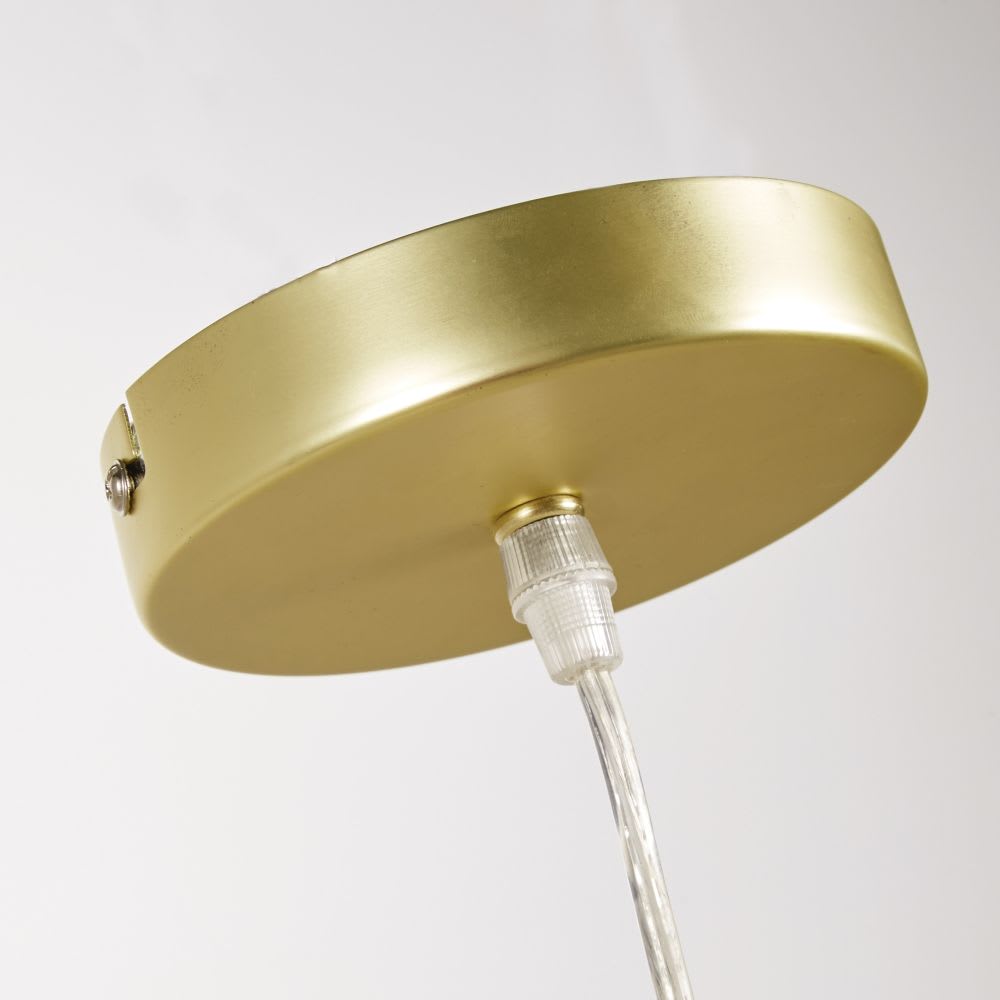 Suspension à pampilles en nacre et métal doré - Maisons du Monde