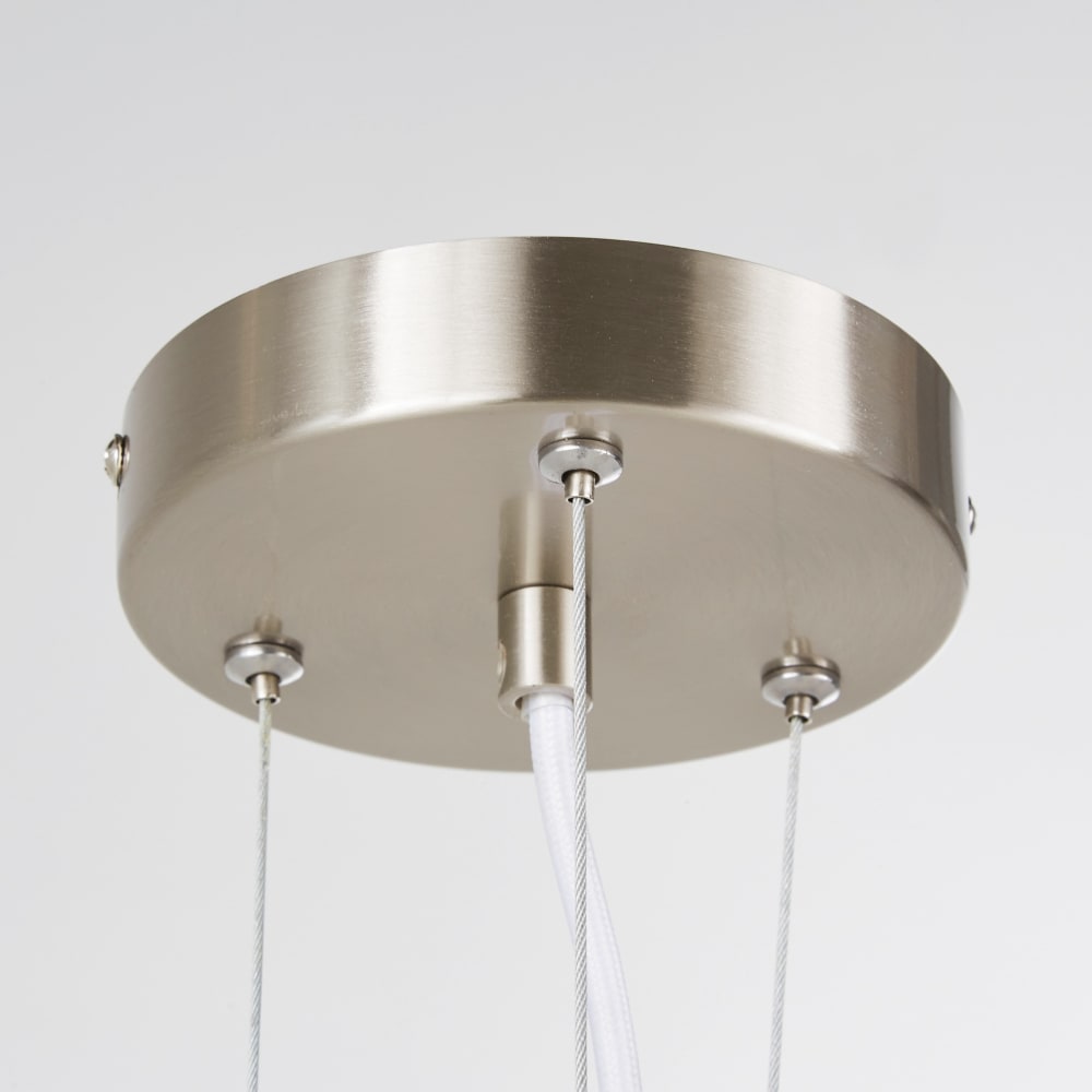 Suspension arrondie en verre blanc - Maisons du Monde