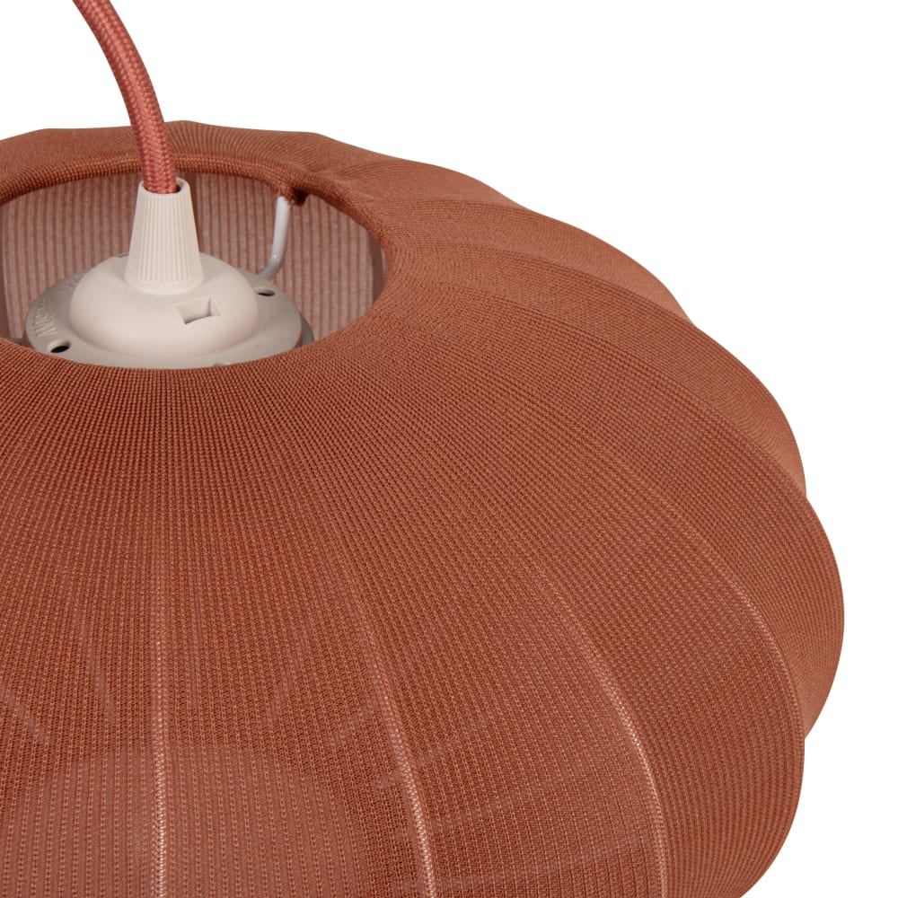 Suspension boule en tissu rose - Maisons du Monde